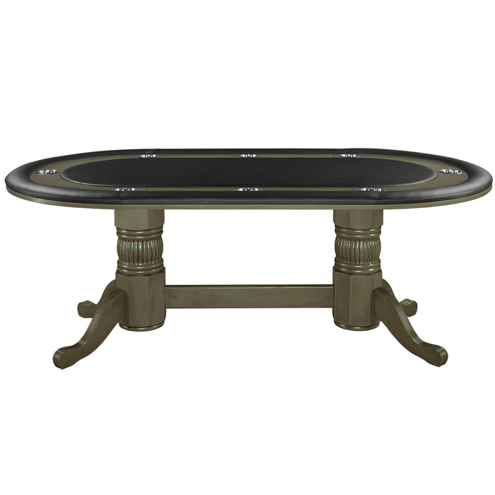 Oval Poker Table RAM GTBL84 Wood SL