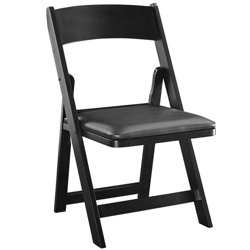 Folding Chairs Wood Padded RAM Game GCHR4 BLK